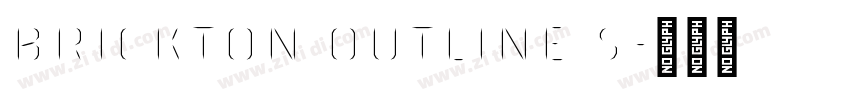 Brickton Outline S字体转换